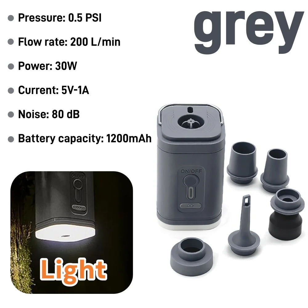 Mini Portable Air Pump Wireless Electric Vacuum Pump to Inflate Deflate for Pool Floats, Air Bed, Vacuum Storage Bags