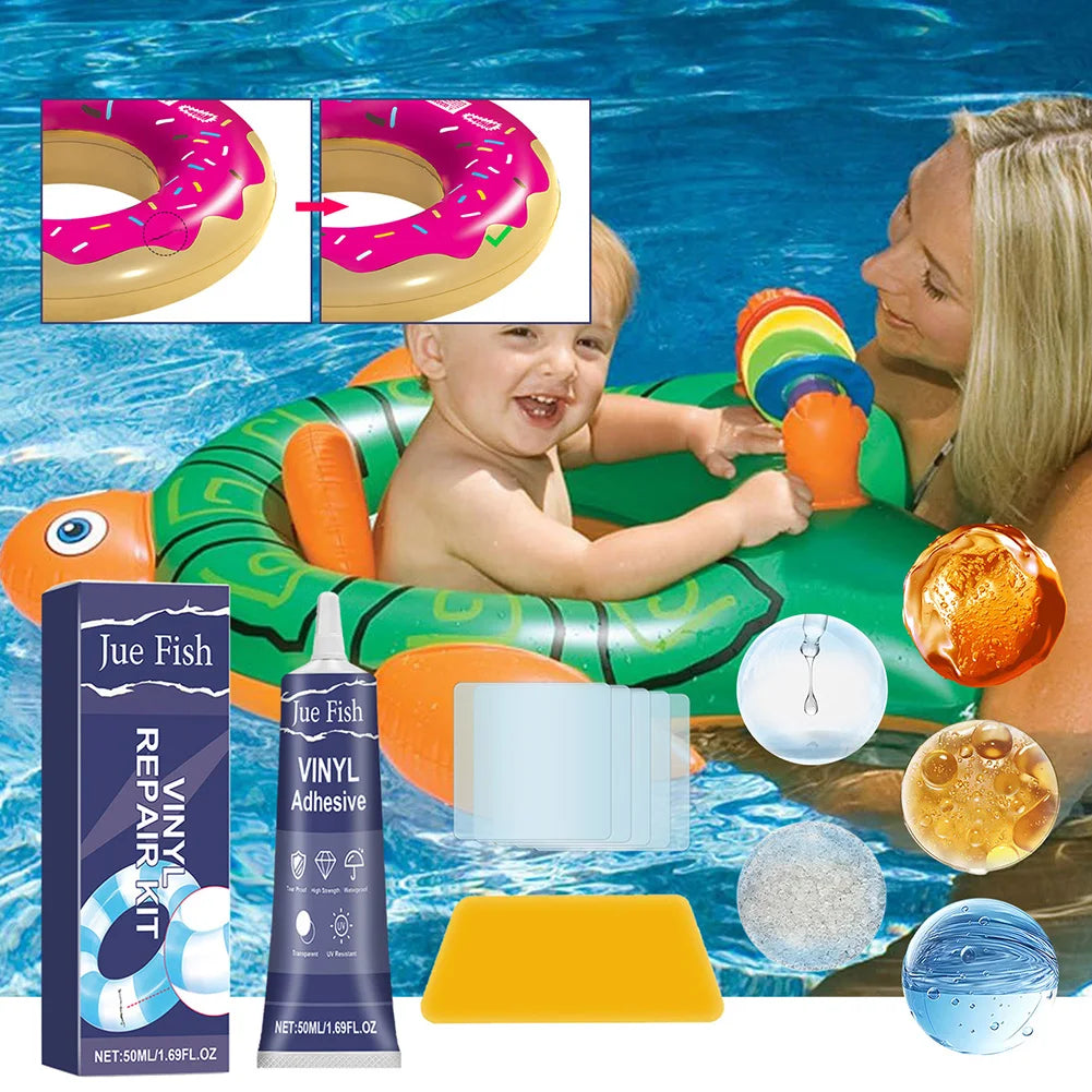 1-3Set Pool Liner Patch Repair Kit Transparent Air Mattress Patch Kit Inflatable Patch Repair Kit for Air Mattress Bounce House
