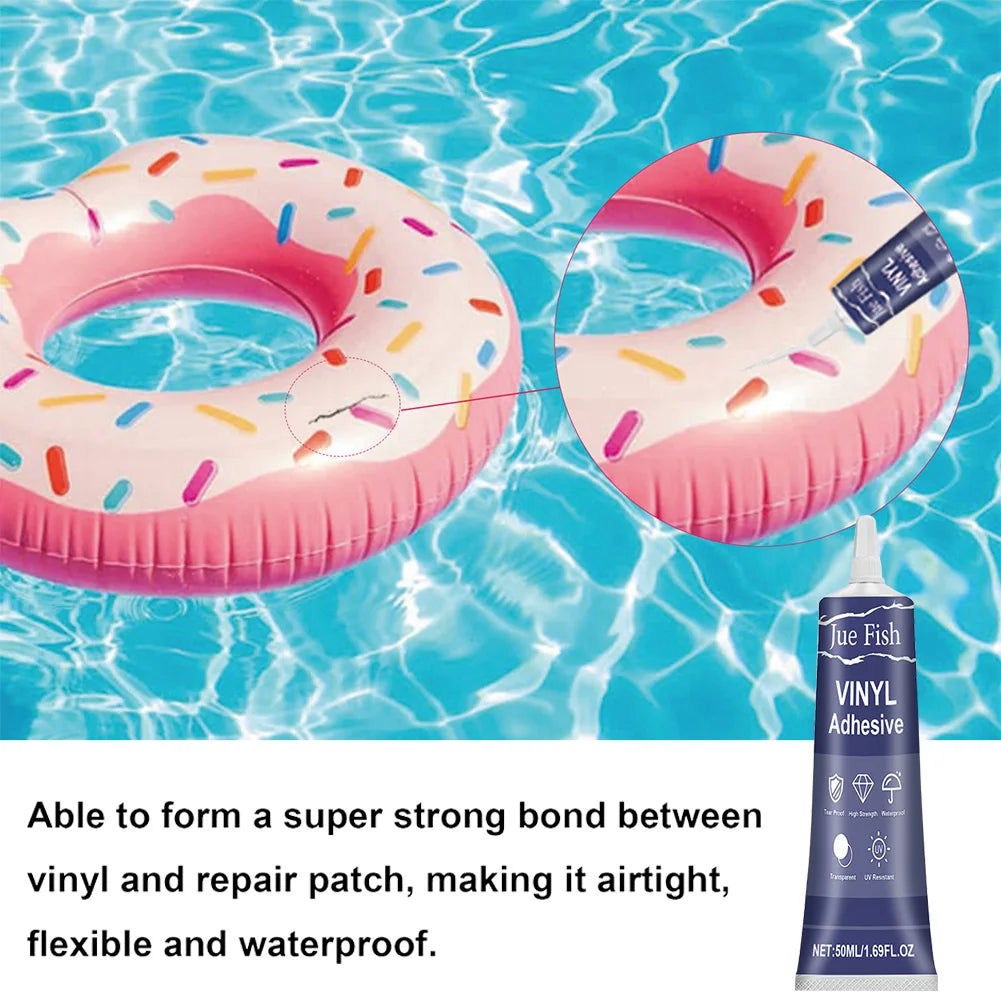 1-3Set Pool Liner Patch Repair Kit Transparent Air Mattress Patch Kit Inflatable Patch Repair Kit for Air Mattress Bounce House