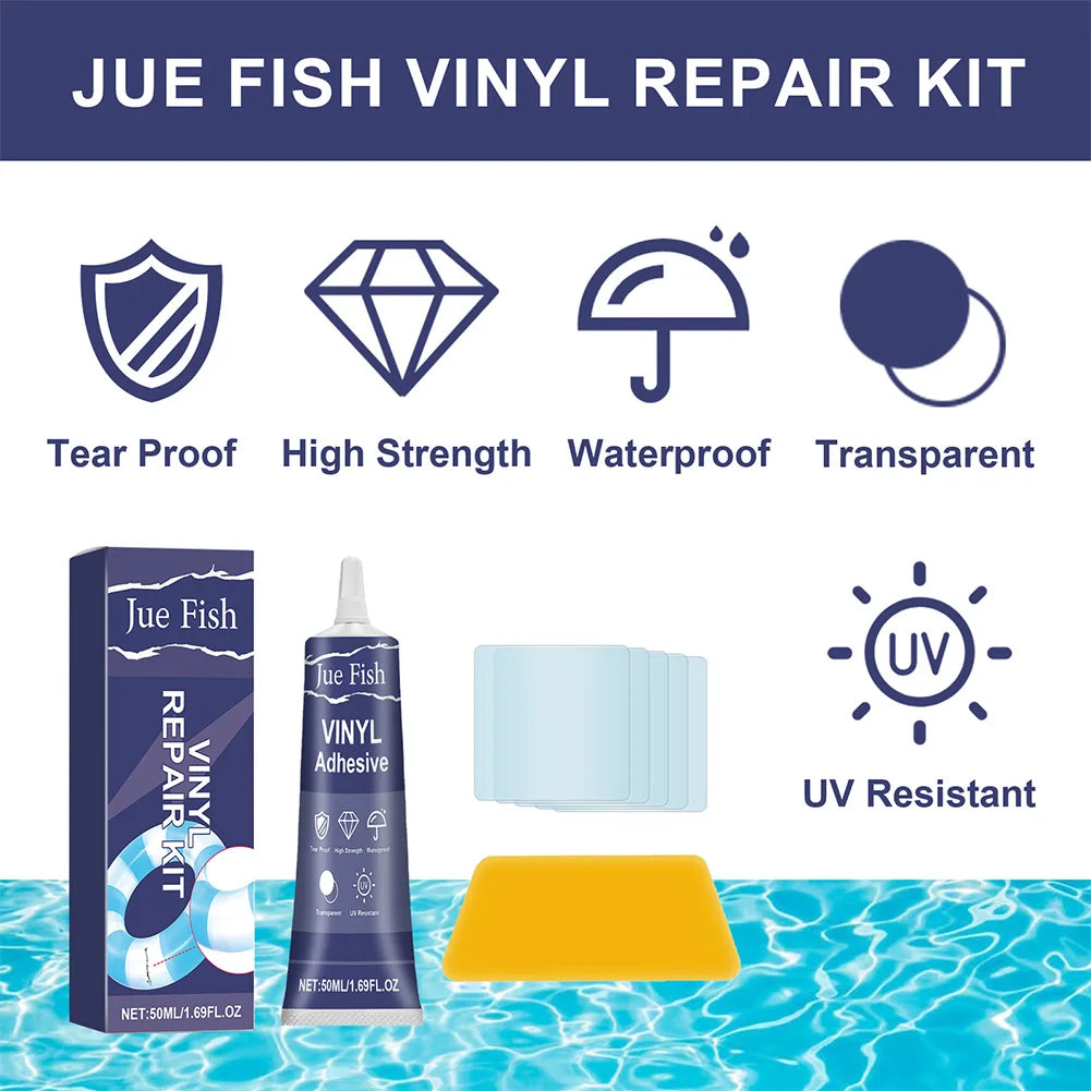 1-3Set Pool Liner Patch Repair Kit Transparent Air Mattress Patch Kit Inflatable Patch Repair Kit for Air Mattress Bounce House