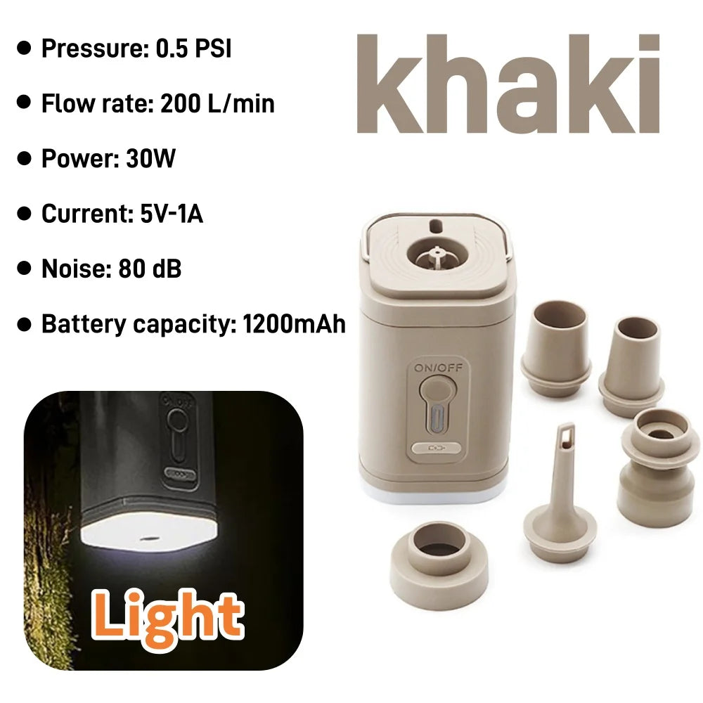 Mini Portable Air Pump Wireless Electric Vacuum Pump to Inflate Deflate for Pool Floats, Air Bed, Vacuum Storage Bags